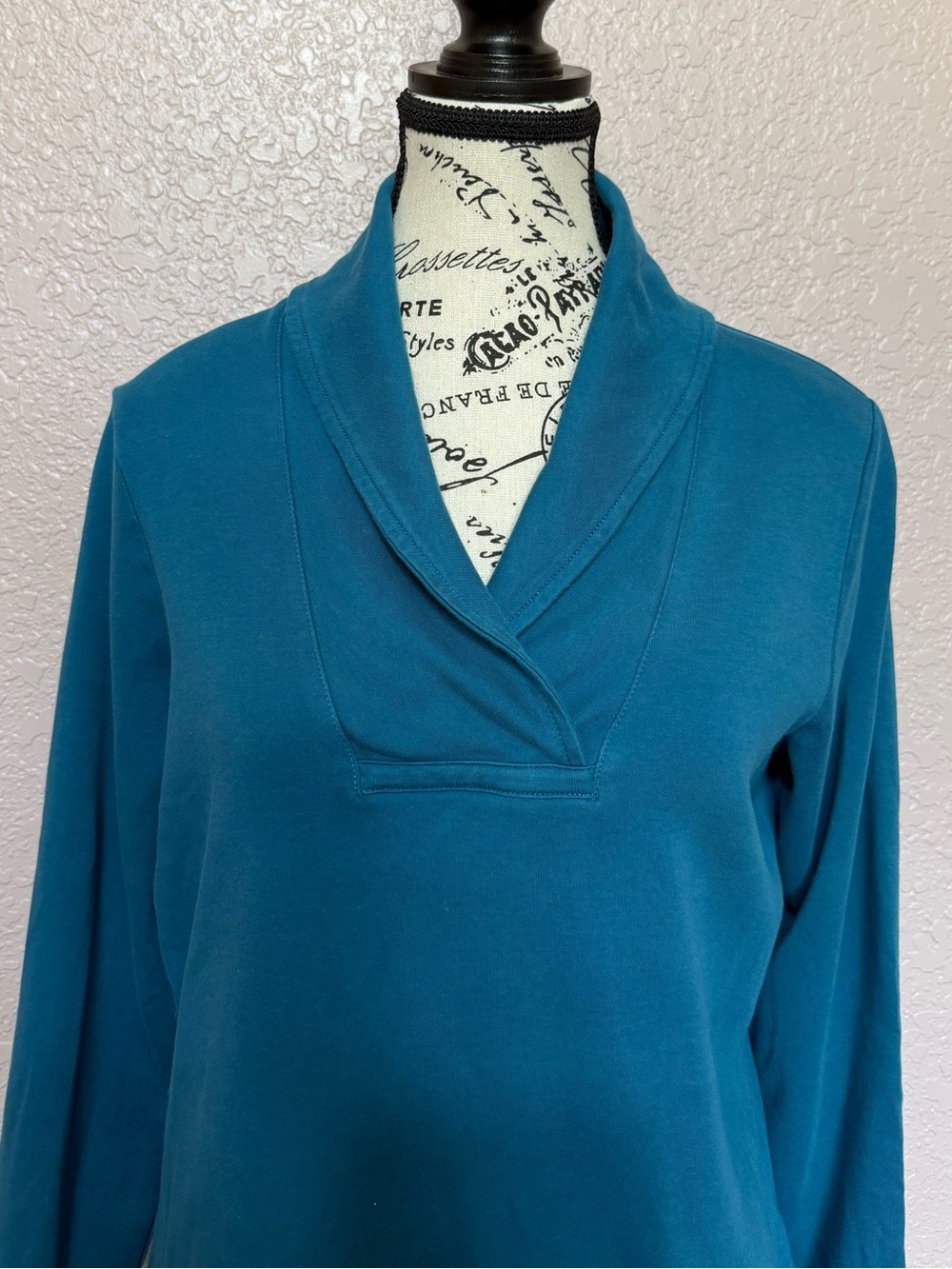 LL Bean Shawl Collar Top